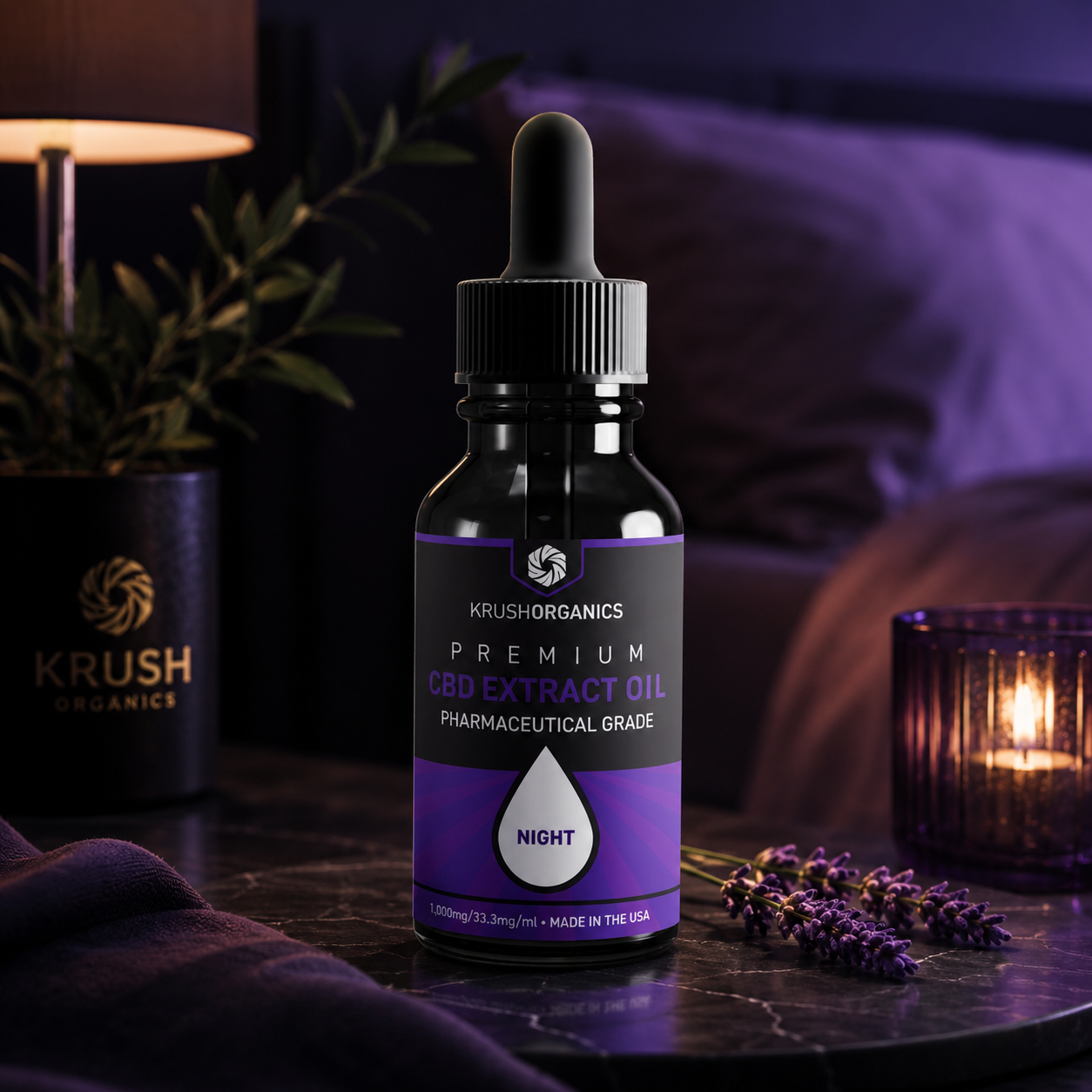The pure CBD isolate oil for the second half of the day.